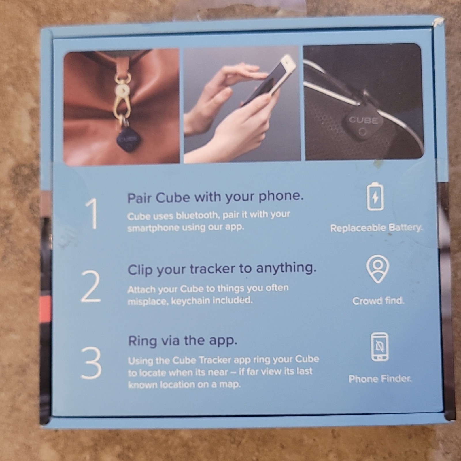 Cube Original Bluetooth Tracker 1 Cube Model C7001 MPN 24044-CUBE