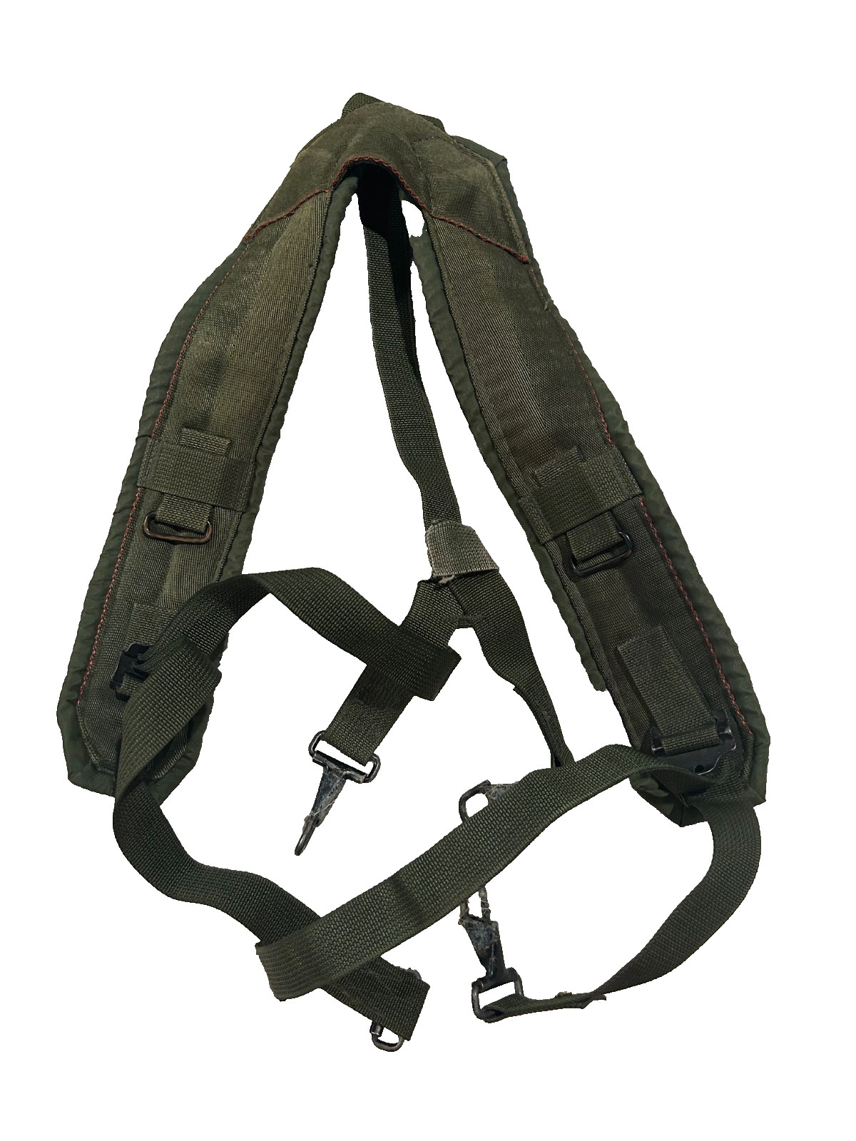 U.S. Army OD Green Padded Shoulder Harness Straps Field Gear Used