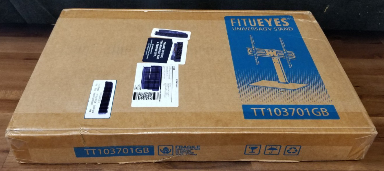Fitueyes Universal TV Mount Stand For TVs 27" to 55" With Glass Base