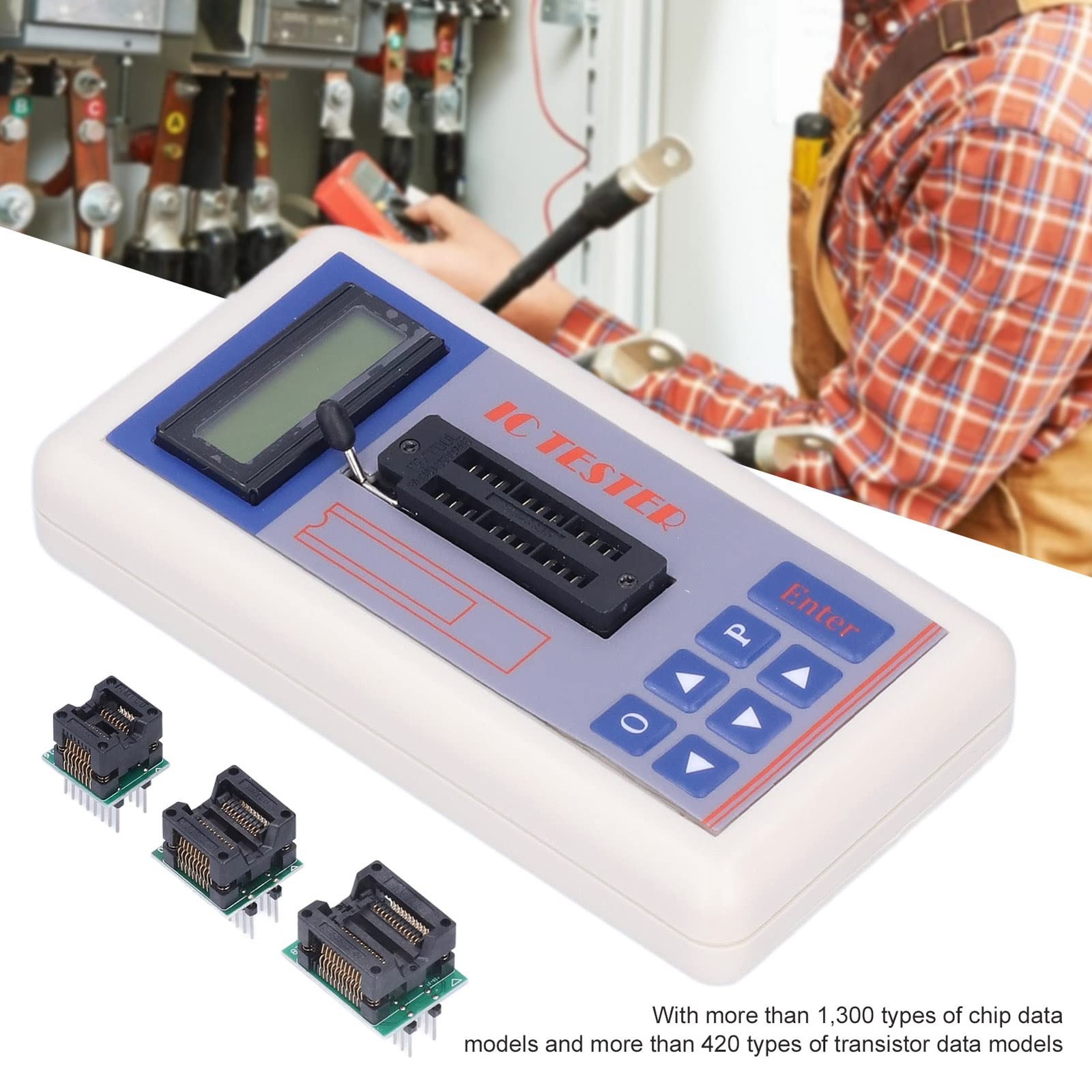 Multifunctional IC Transistor Tester, Integrated Circuit Tester with terminal
