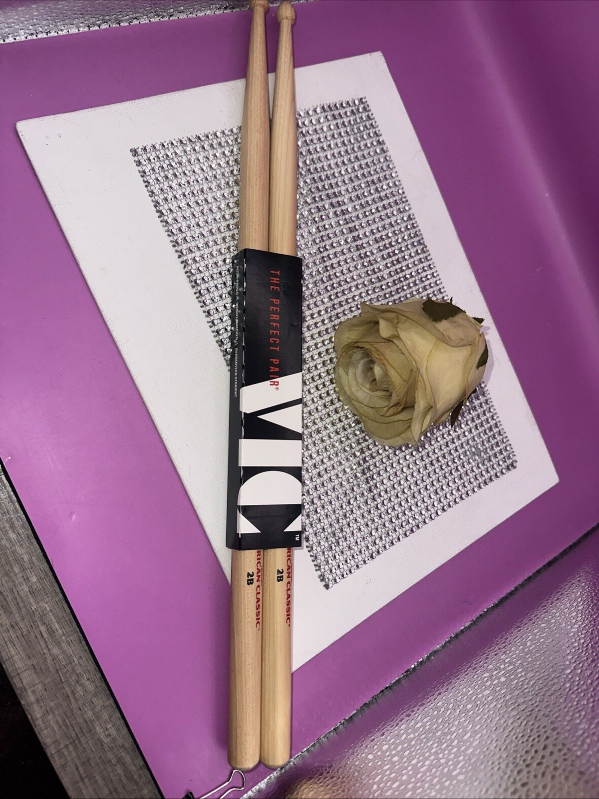 Vic Firth American Classic Hickory Wood Drumsticks 2B The Perfect Pair USA - New