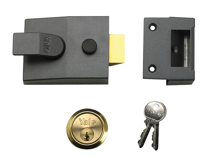 Yale Locks P89 Deadlock Nightlatch 60mm Backset DMG Finish Visi YALP89DMGPB