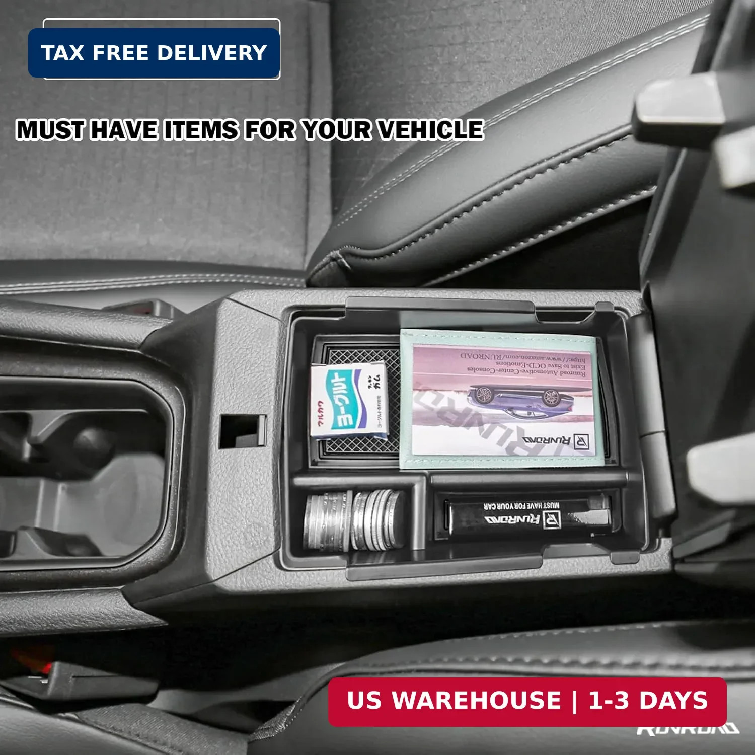 Center Console Organizer Tray Compatible with Jeep Compass 2022 2023 202
