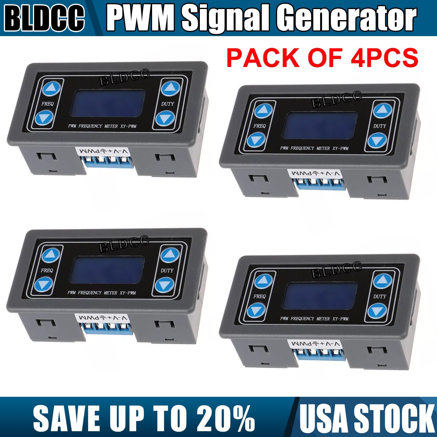 4PCS 1Hz-150KHz Signal Generator Module PWM Pulse Frequency Duty Cycle Square BL