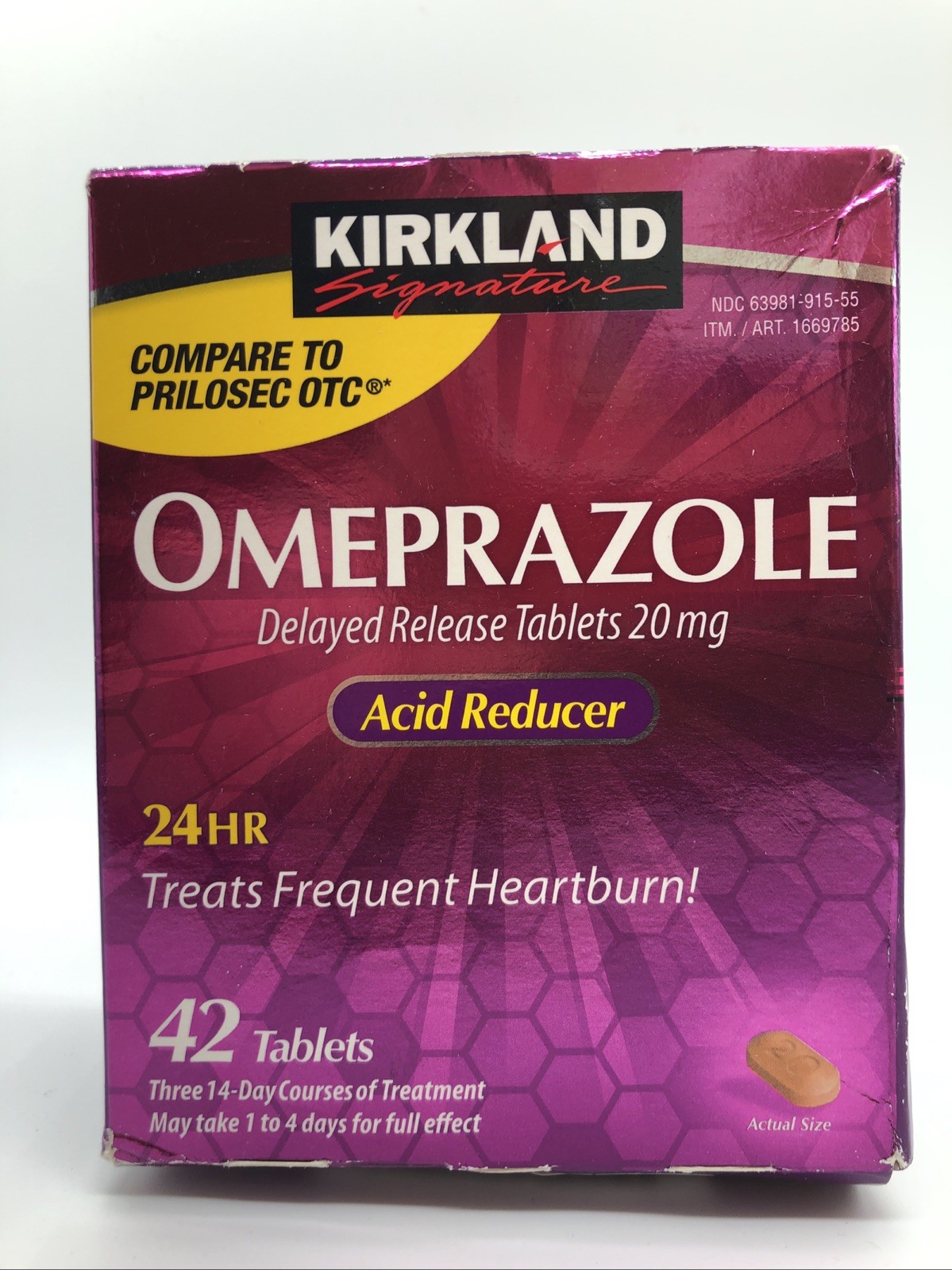 Omeprazole  Delayed Release Tablets 20mg - 42 Tablets (new)