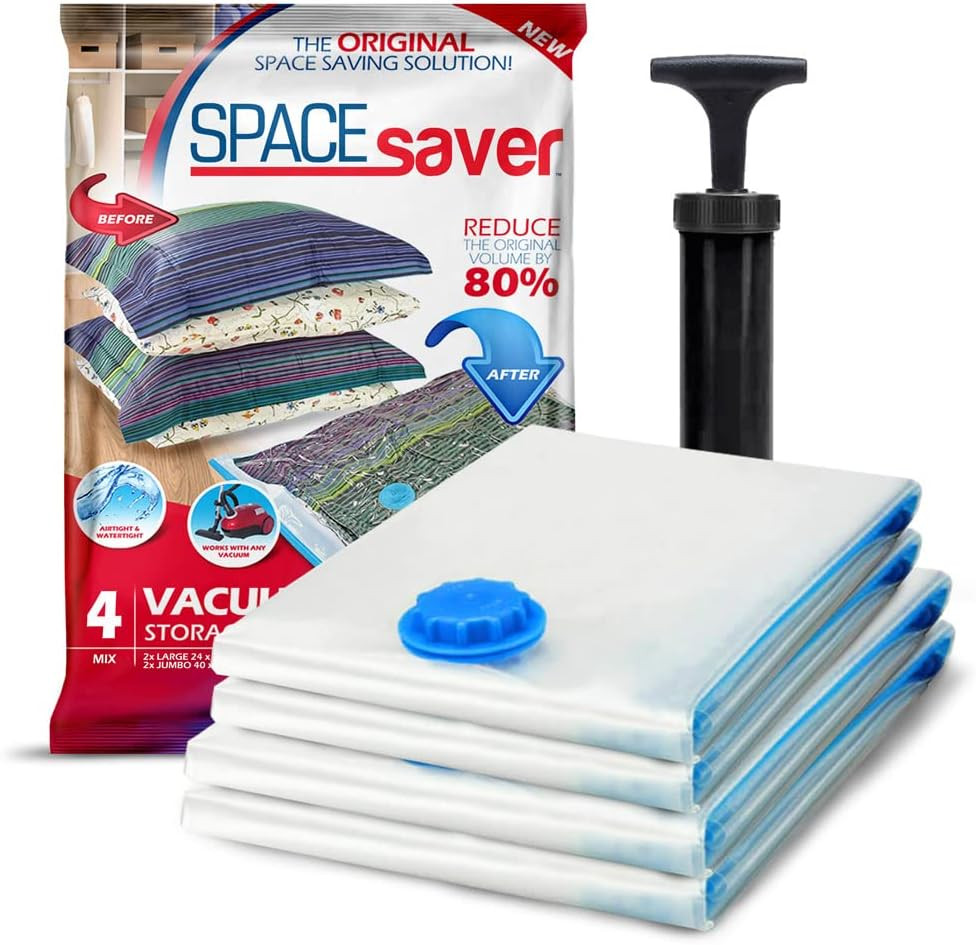 4 Pack Variety Vacuum Storage Bags for Comforters, Blankets & Clothes – Vacuum S