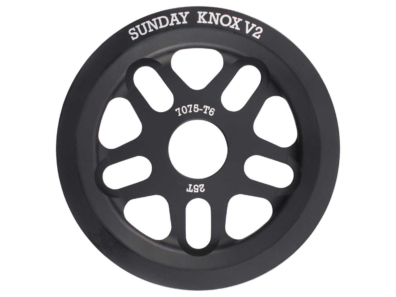 SUNDAY Knox V2 Guard BMX Front Sprocket 25T Black