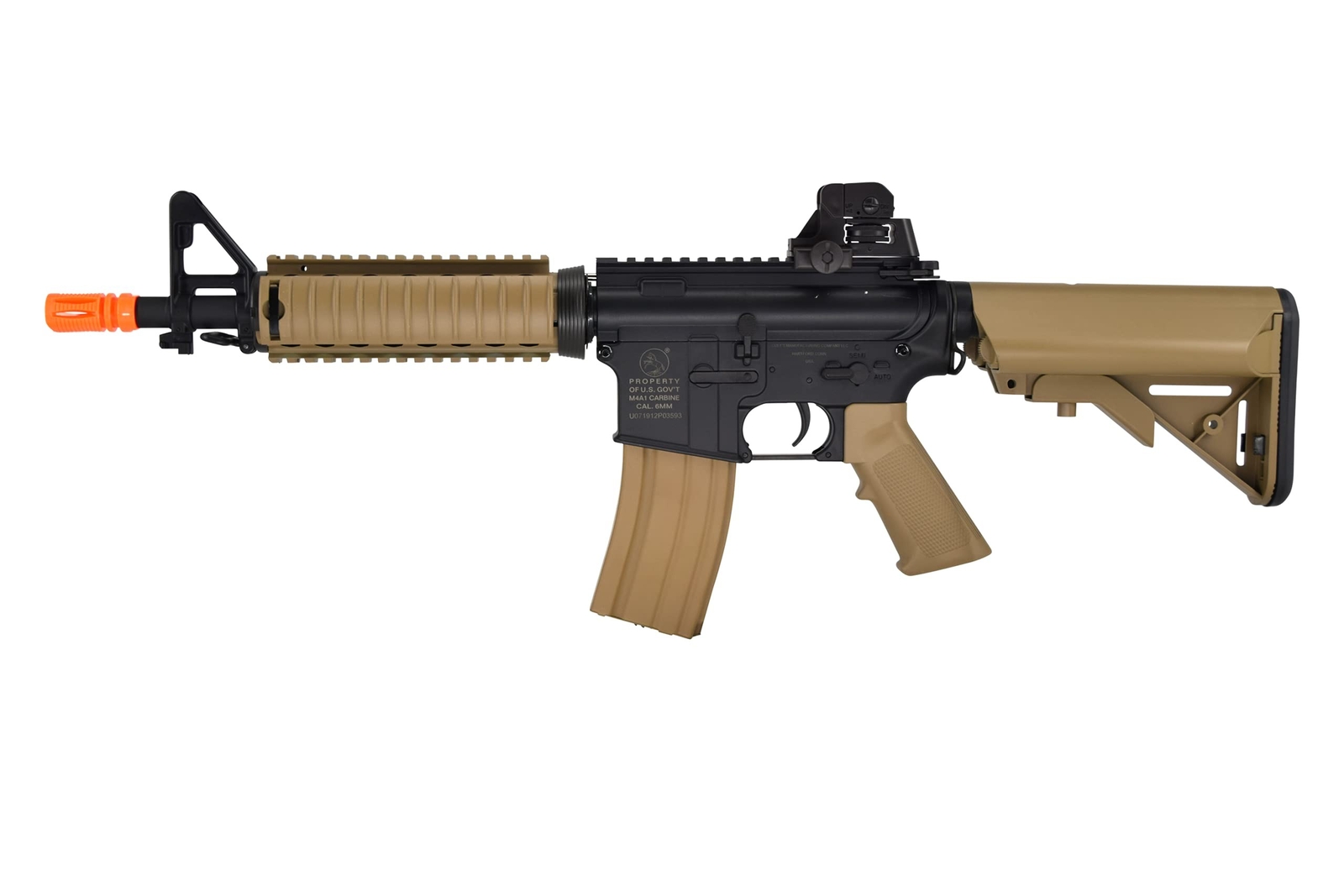 SOFT AIR USA Colt M4A1 M4 CQBR AEG Electric Airsoft Rifle with Adjustable Hop...