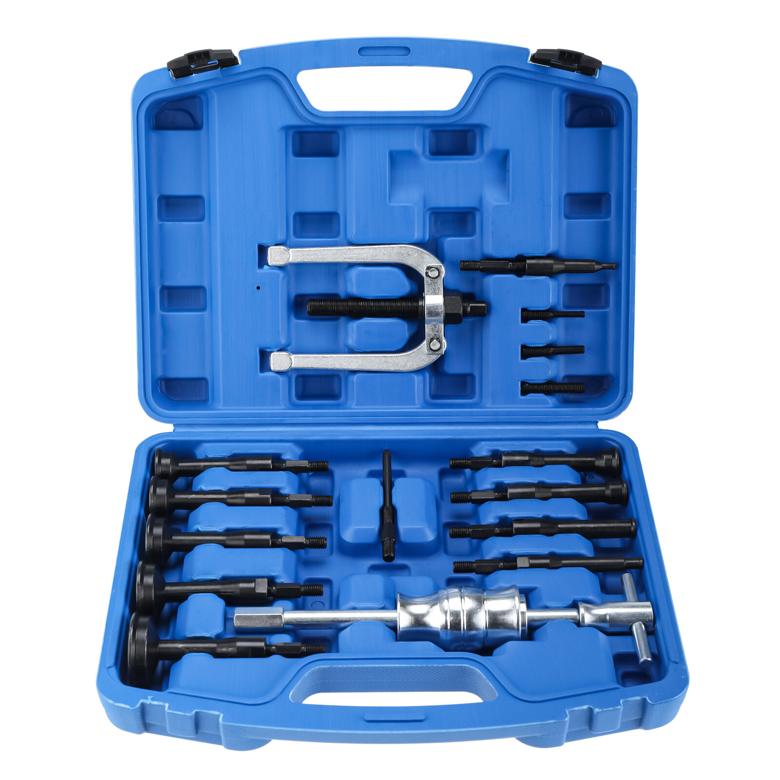 16Pcs Blind Inner Bearing Puller Hole Remover Extractor Set Slide Hammer Tool