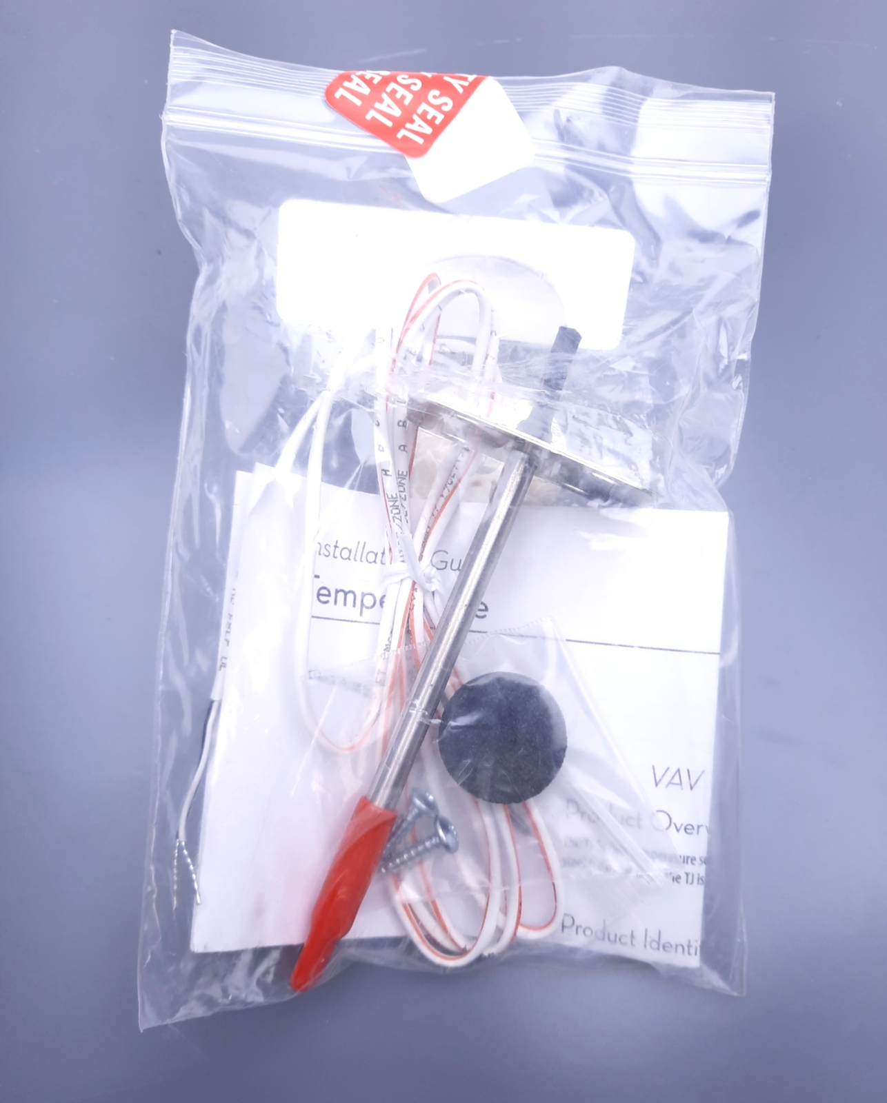 Veris TJBJR00 Discharge Air Temperature Sensor 4" Probe Length .25" Diam. 22AWG