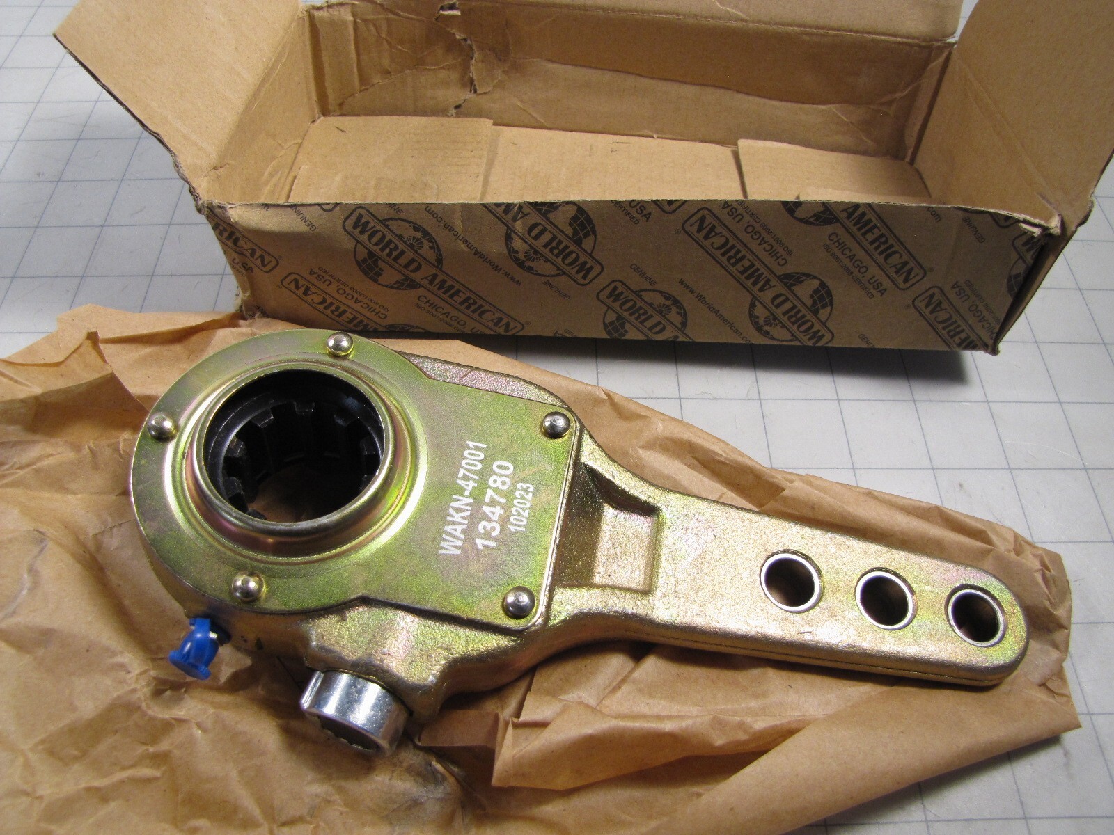 World American WA47001 / WAKN47001 Slack Adjuster 10-Spline 1.5" Spline Dia NEW