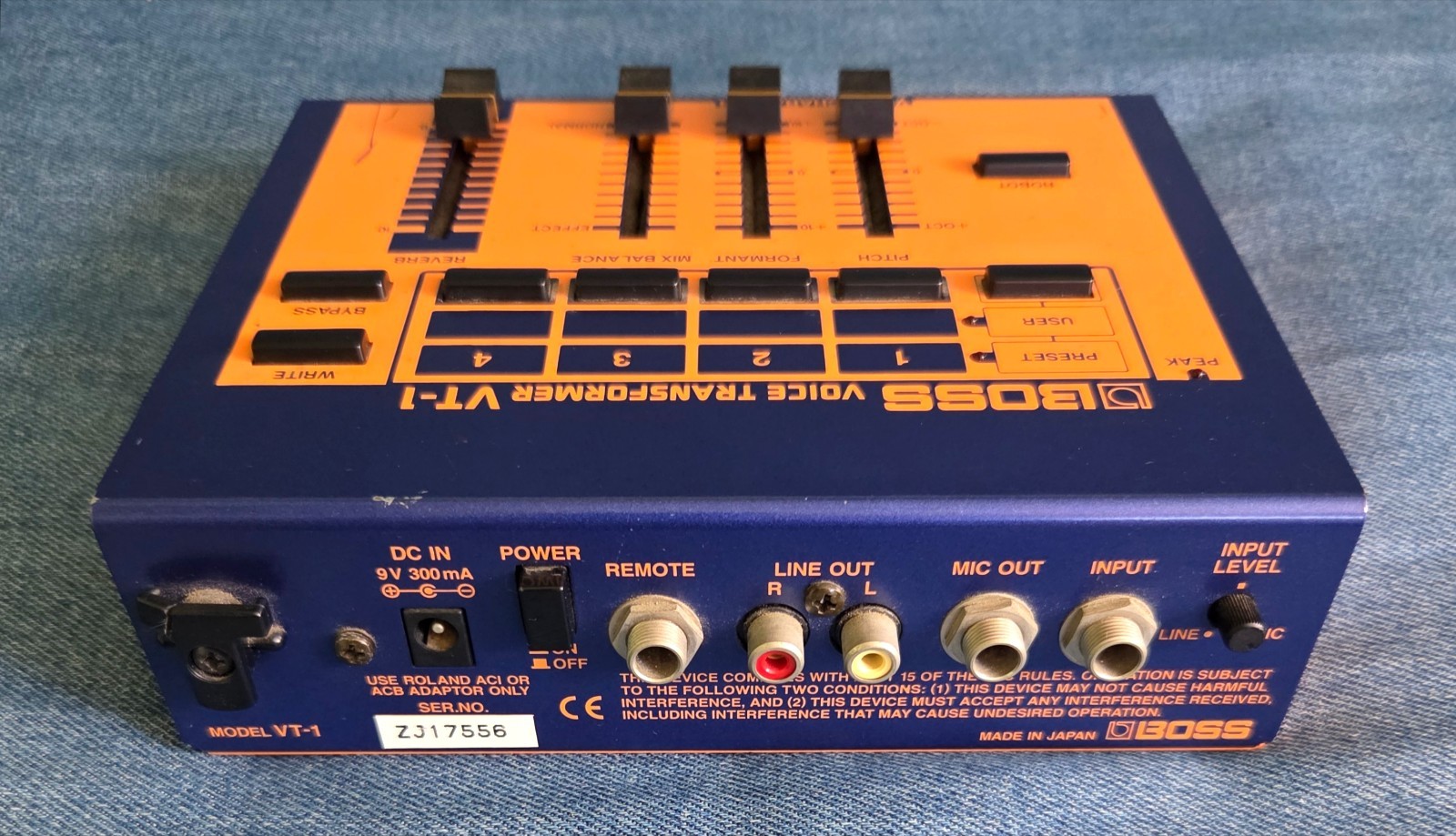 Boss VT-1 Voice Transformer Vocal Effects Processor