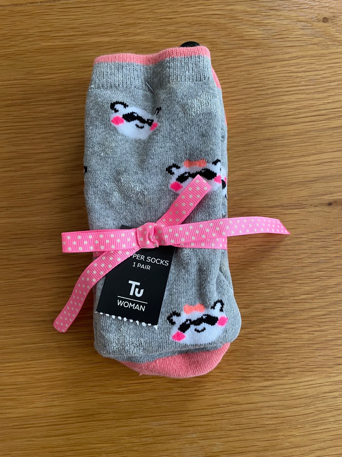 BNWT TU Panda Slipper Socks - size 4 - 8