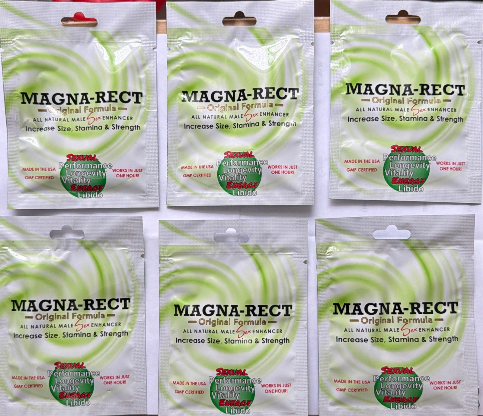 6 Packs Magna-Rect Original Green Max-pro.  Made In USA🇺🇸 100% Original