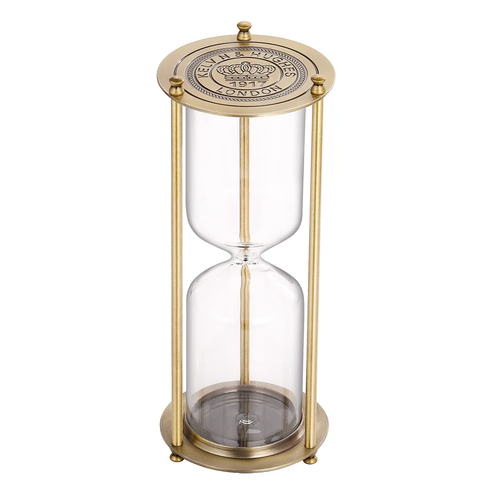 Metal Empty Hourglass Timer Set: Large Brass Frame Sand Watch, Reloj De Arena...