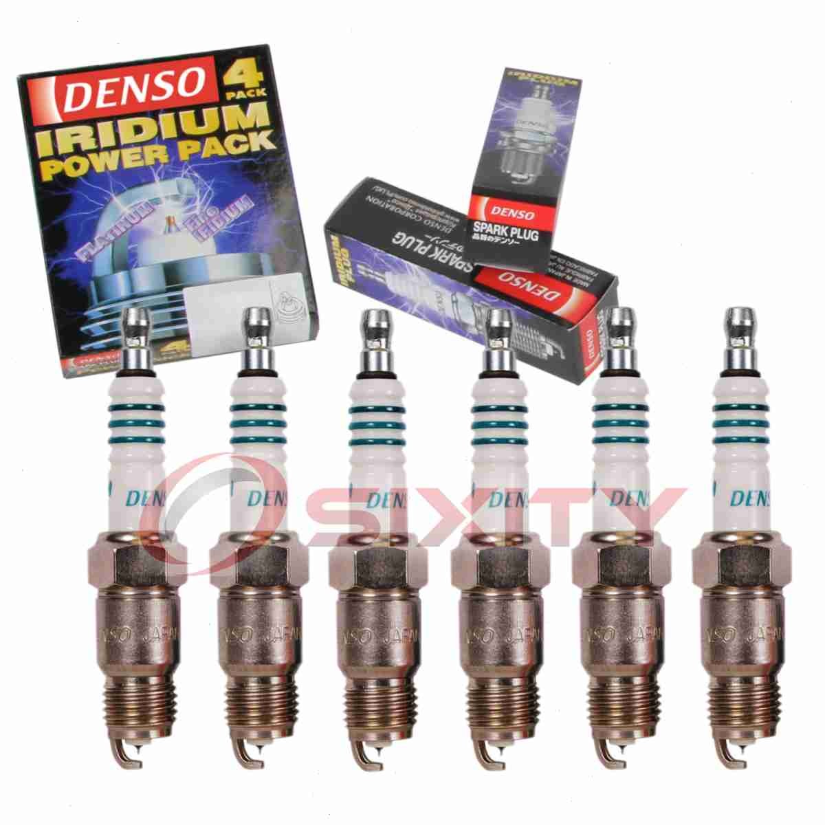 6 pc Denso Iridium Power Spark Plugs for 1975-1978 GMC C35 4.1L 4.8L L6 oy