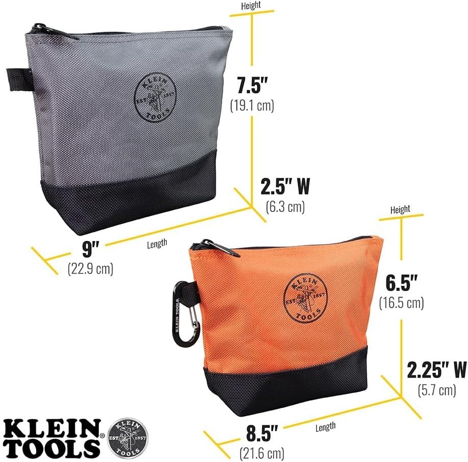 Water-Resistant Ballistic Utility Bags - 2-Pack for Efficient Tool Organization