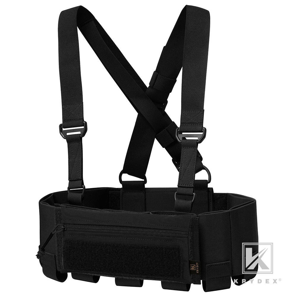 KRYDEX Concealed Carry Low Vis Ready Chest Rig Candy Pouch Elastic Cummerbund