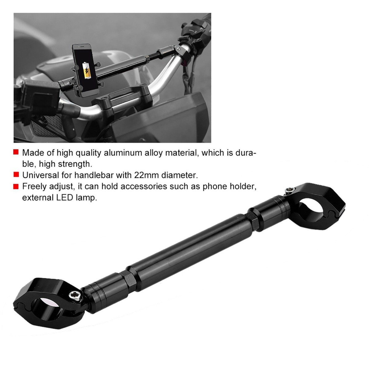 Motorcycle Modified Dragon Head Handlebar Crossbar Multifunctional Balance Brack
