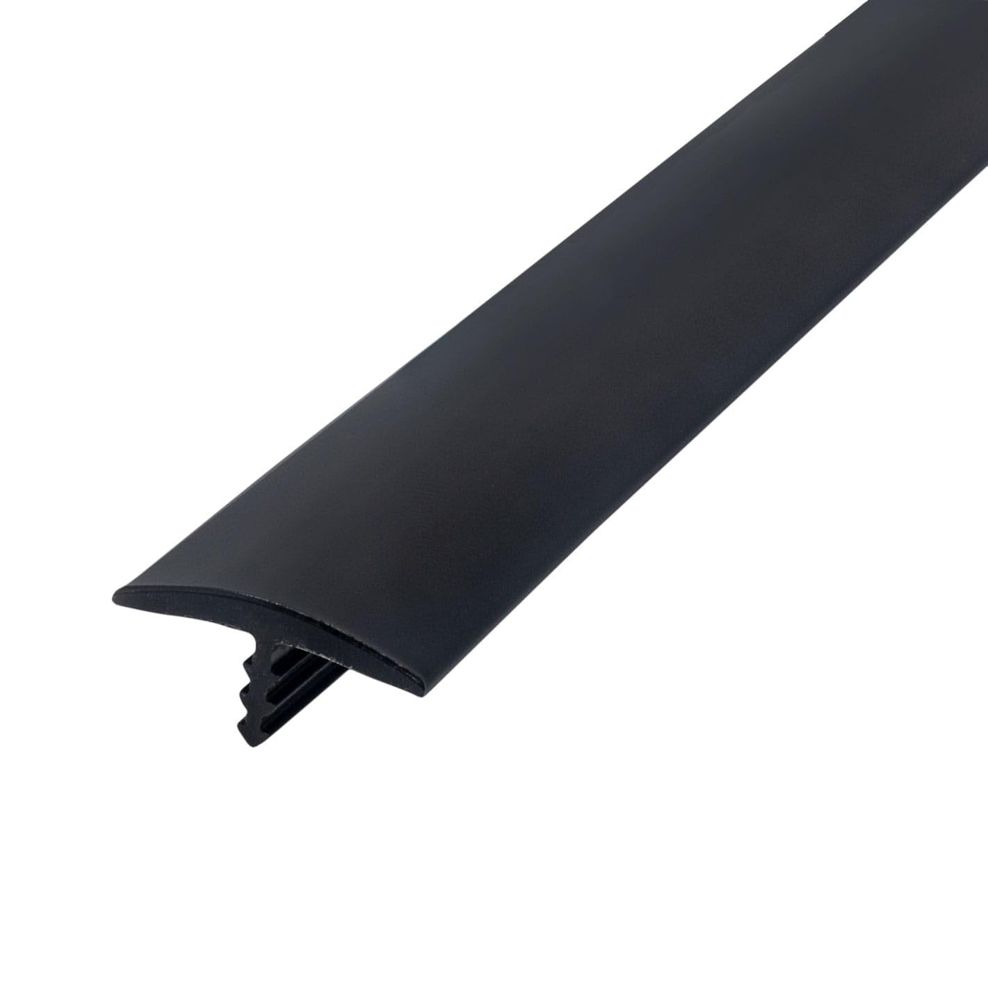 Industries 12 Foot Black 3/4 Inch Center Barb Tee Moulding T Molding Pro Pack