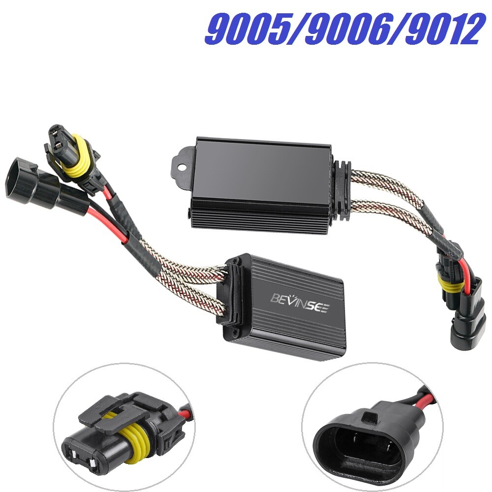 Pair HIR2 9012 LED Headlight Canbus Anti Flicker Decoder For Ram 1500 2500 3500