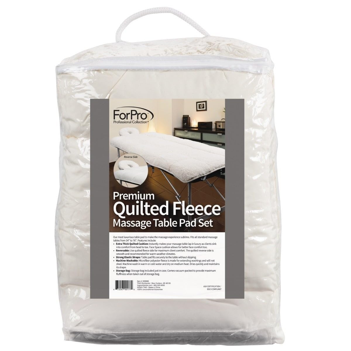 Reversible Extra Soft Fleece Massage Table Pad Set - Luxurious Client Experience