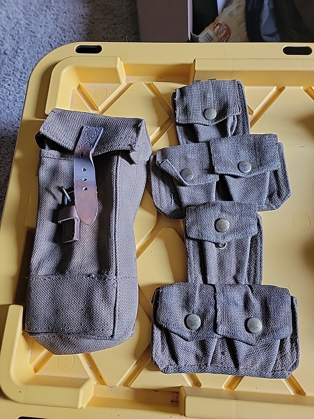 Italian Military Surplus San Marco Mag Pouch Heavy Cotton Canvas+Enfield Pouches
