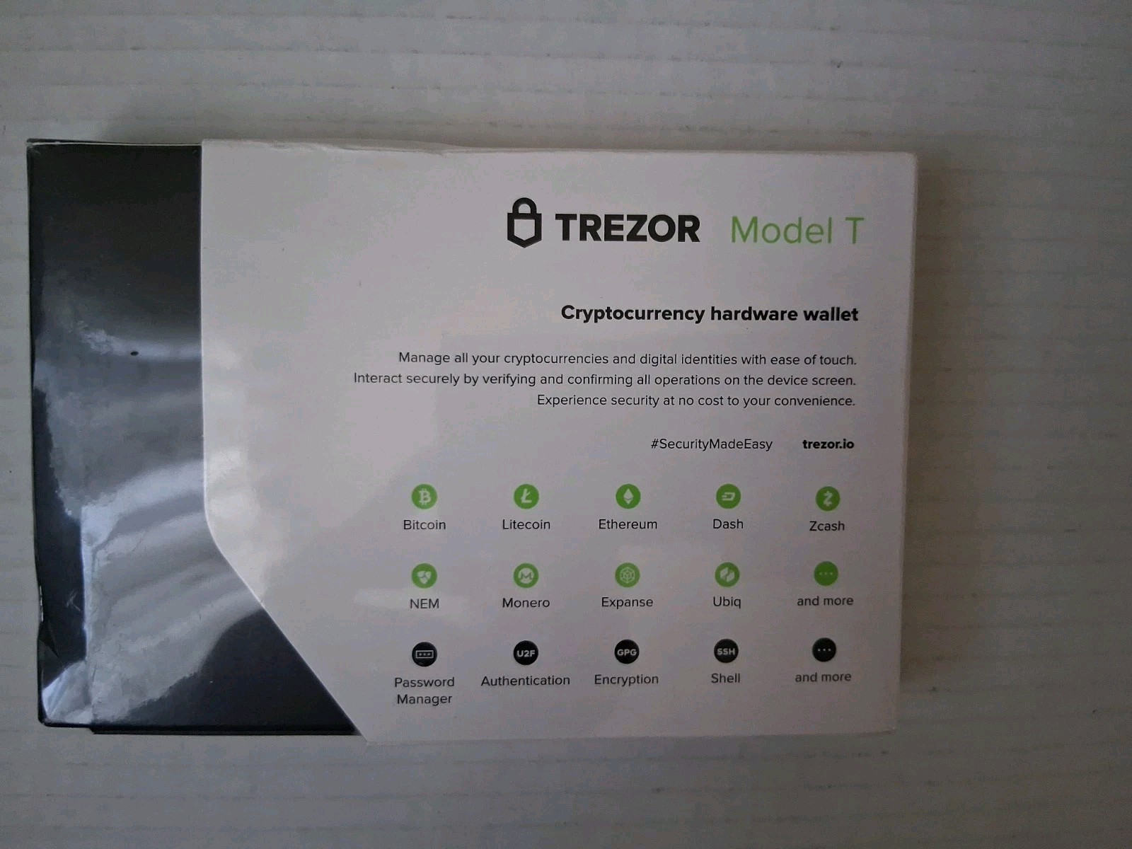 Trezor Model T Cryptocurrency Hardware Wallet, Never Opened! *READ*