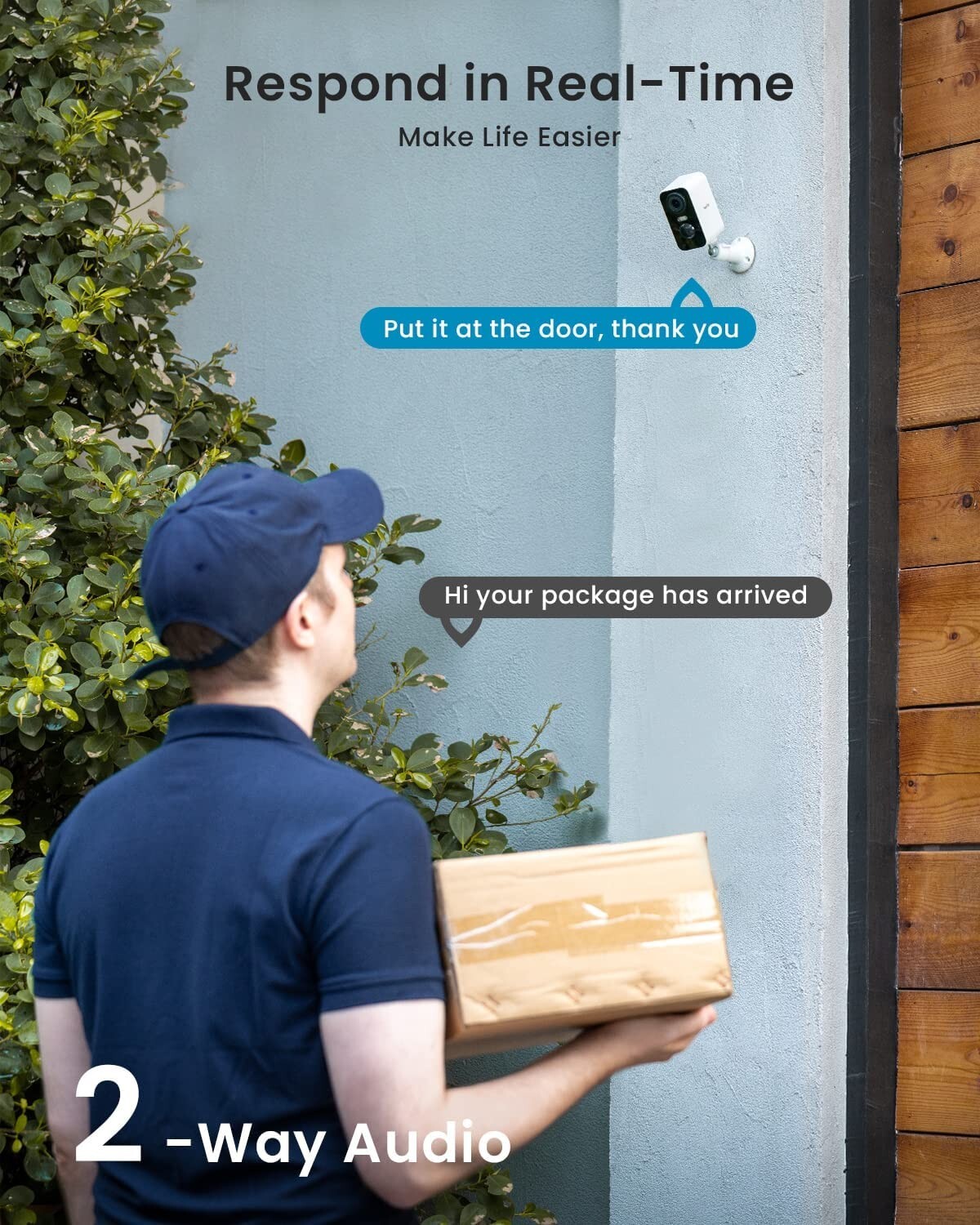 ieGeek Wireless 2K Outdoor Security Camera Indoor WiFi Home Battery CCTV System