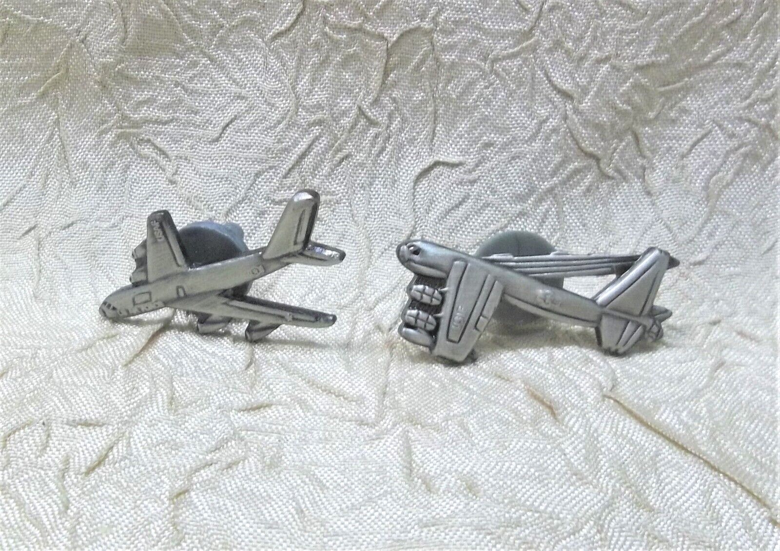 United States Air Force Two Airplane Lapel Hat Pins USAF