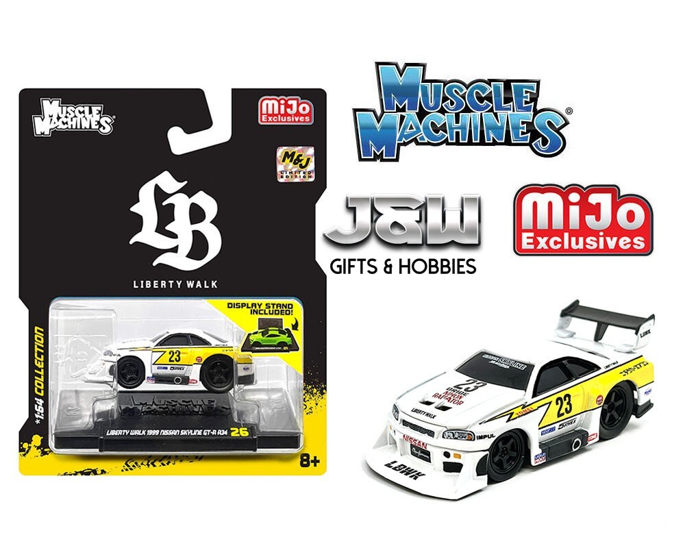 Muscle Machines LBWK Nissan GT-R R34 Super Silhouette 11556 1/64