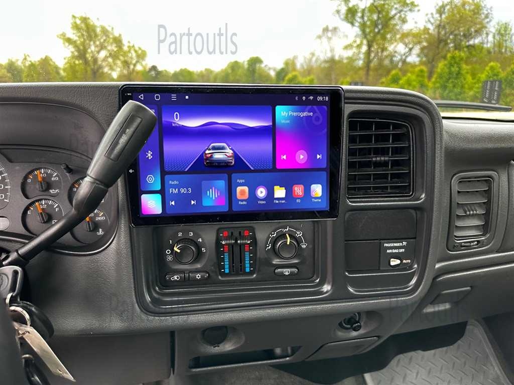 For 2003-2006 Chevy Silverado 1500 2500 Apple CarPlay 10.1" Android 15 4+64G