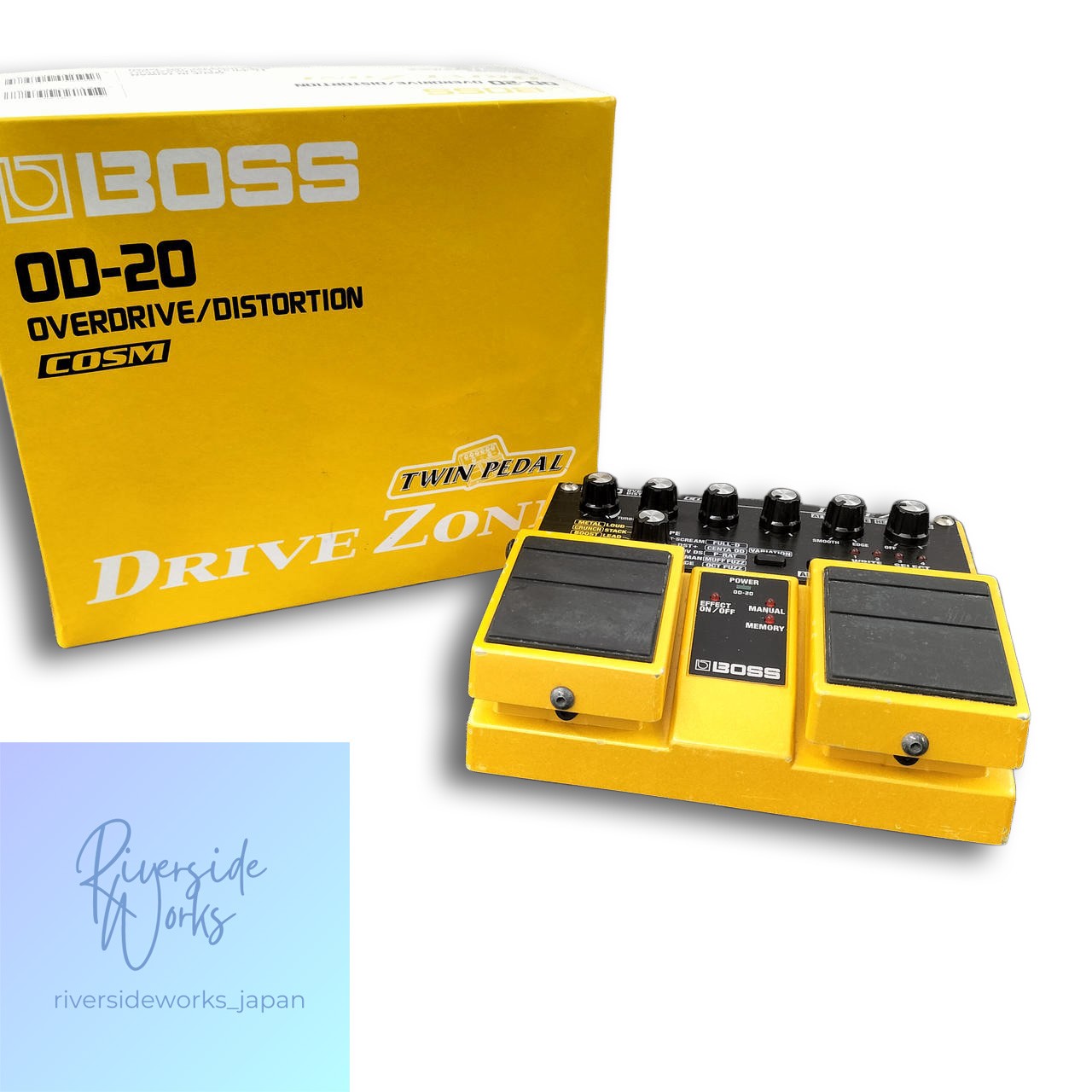 BOSS OD-20 Twin Pedal Overdrive Effect Pedal for Guitar