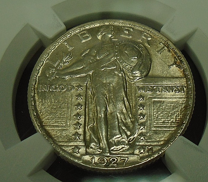 1927 United States Liberty Quarter 25c NGC AU 58 FH Stunning Coin