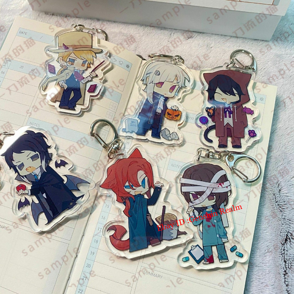 Anime Bungo Stray Dogs Dazai Osamu Acrylic Keychain Decor Backpack Pendant Gift