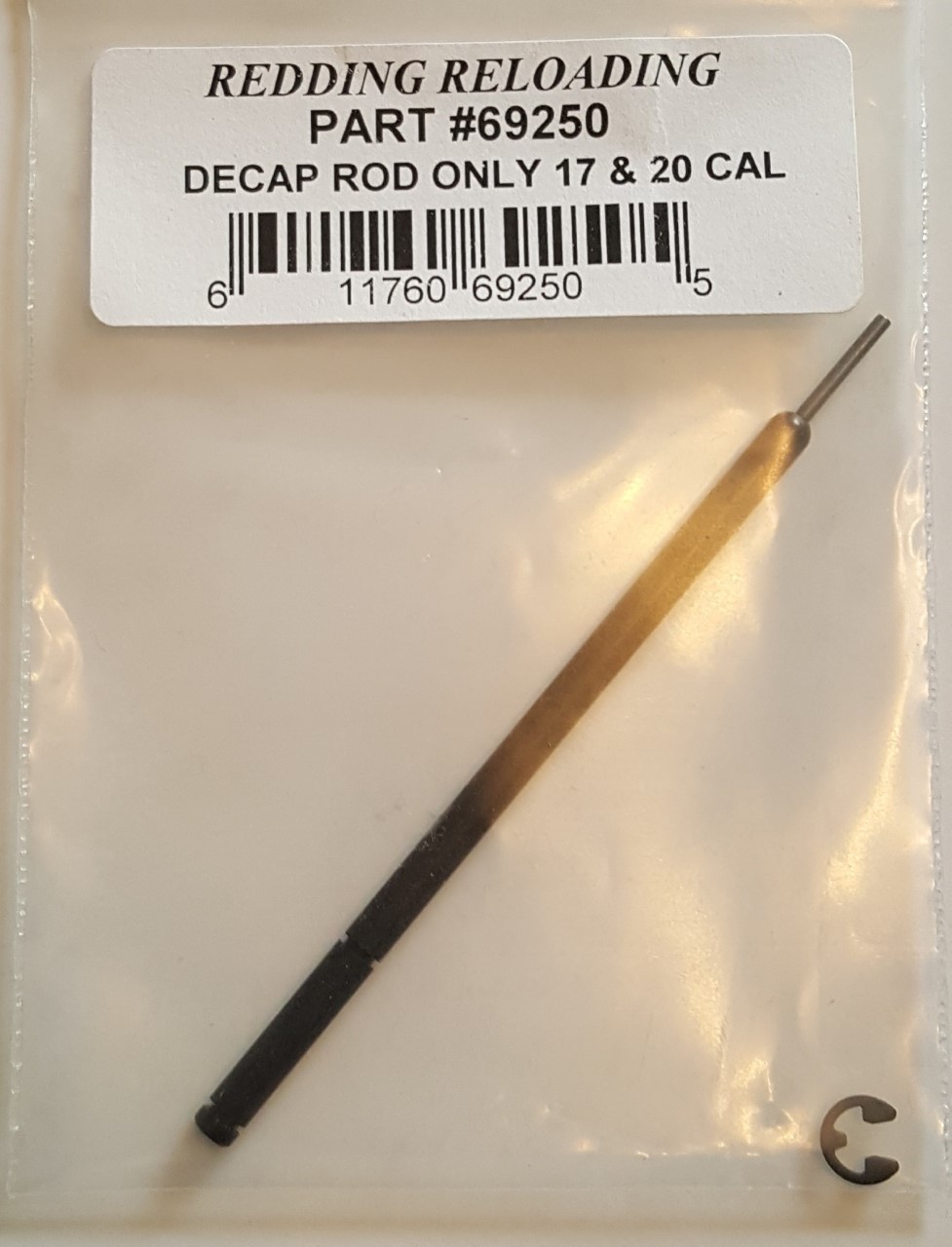 69250 REDDING UNIVERSAL DECAPPING ROD - 17 20 CAL - BRAND NEW - FREE SHIP