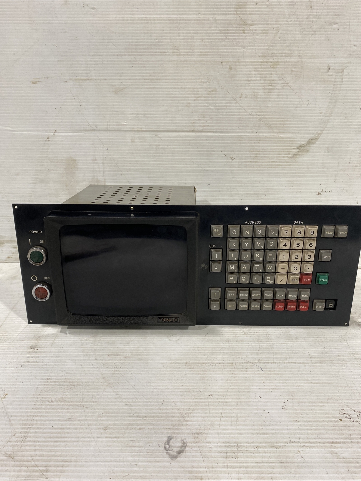 FANUC A61L-0001-0076 CNC MDI/CRT Unit Fanuc A02B-0060-C031 Unit TR-9DK1B (D2#6)