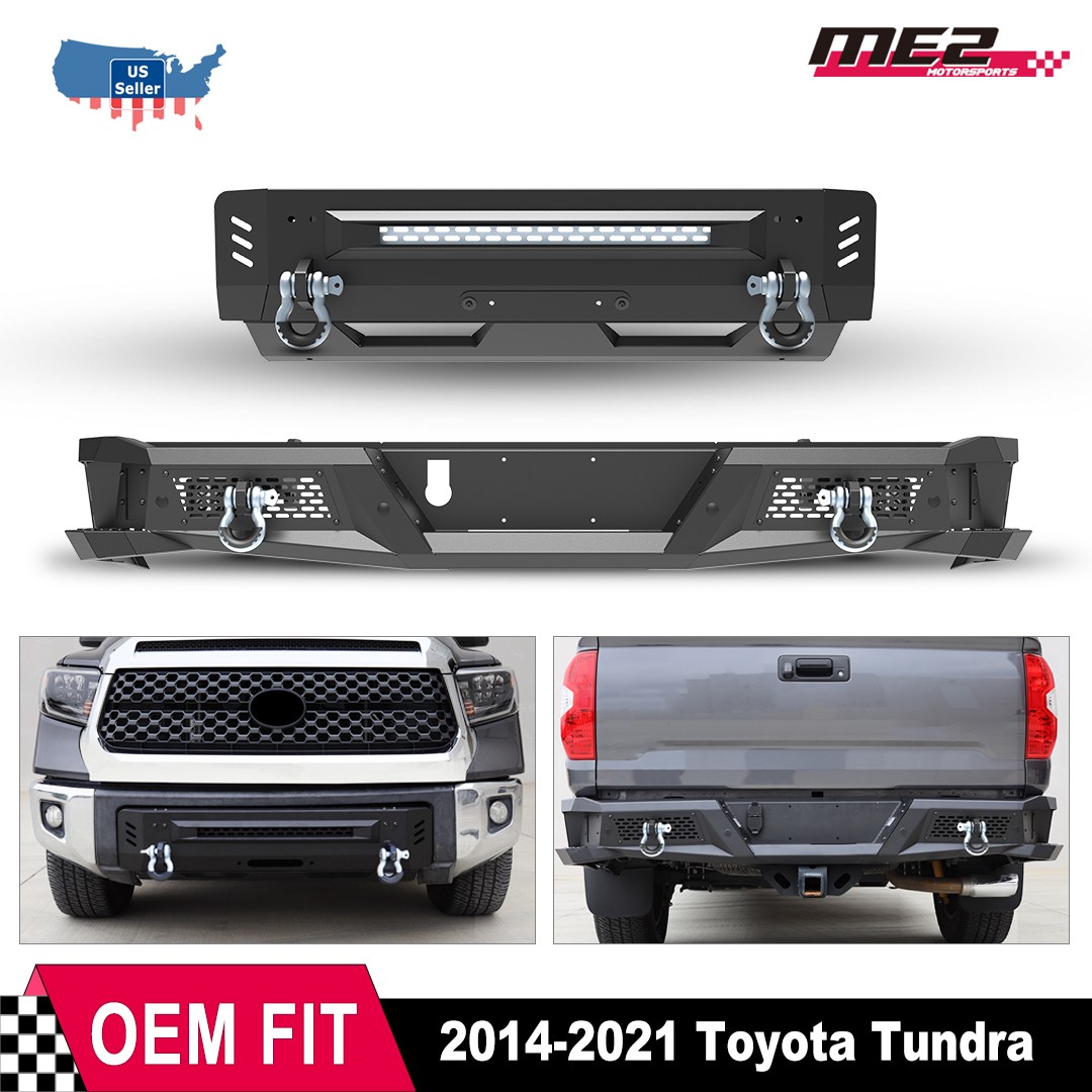 2014 2015-2021 Steel Front / Rear Bumper For Toyota Tundra Pickup Aftermarket
