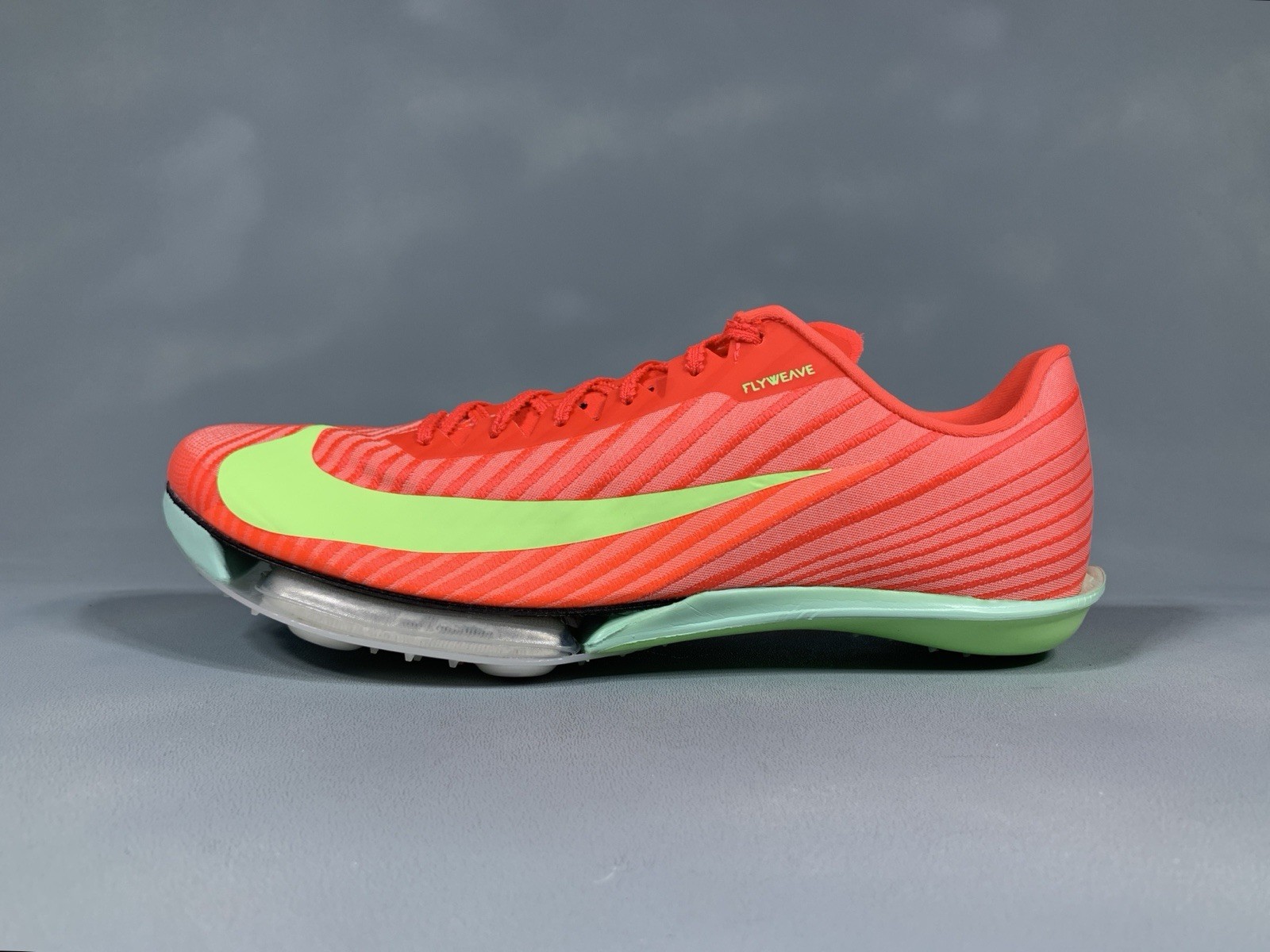 Nike Air Zoom Maxfly 2 Bright Crimson Lime Blast Track Spikes FD8395-600 Men's 9