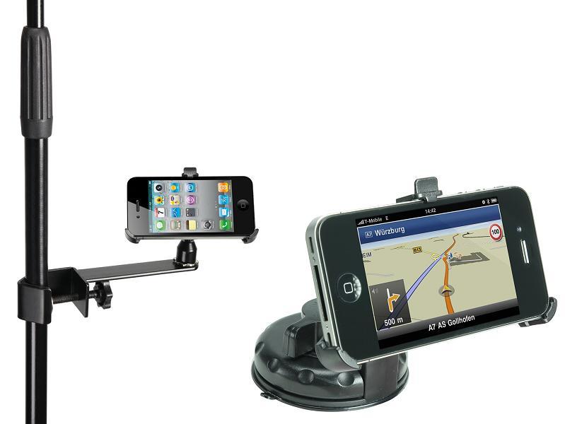 iPhone 4 & iPhone 4S Holder with Clamp & Suction Cup for Windshield NEW