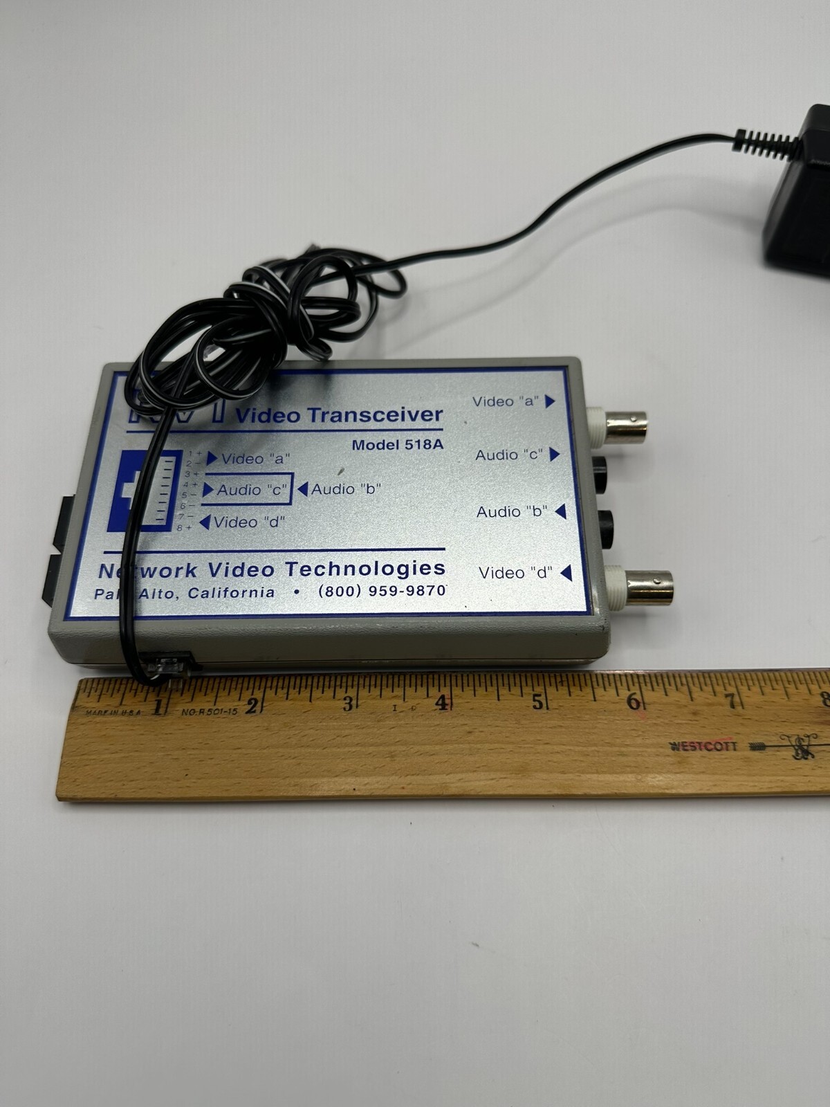 NVT Video Transceiver Model 518A w/ Power Cord vtg electronics