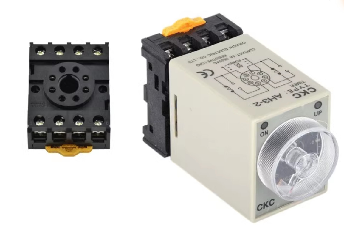 1PC New CKC timer AH3-3 AC110V 60M #LL