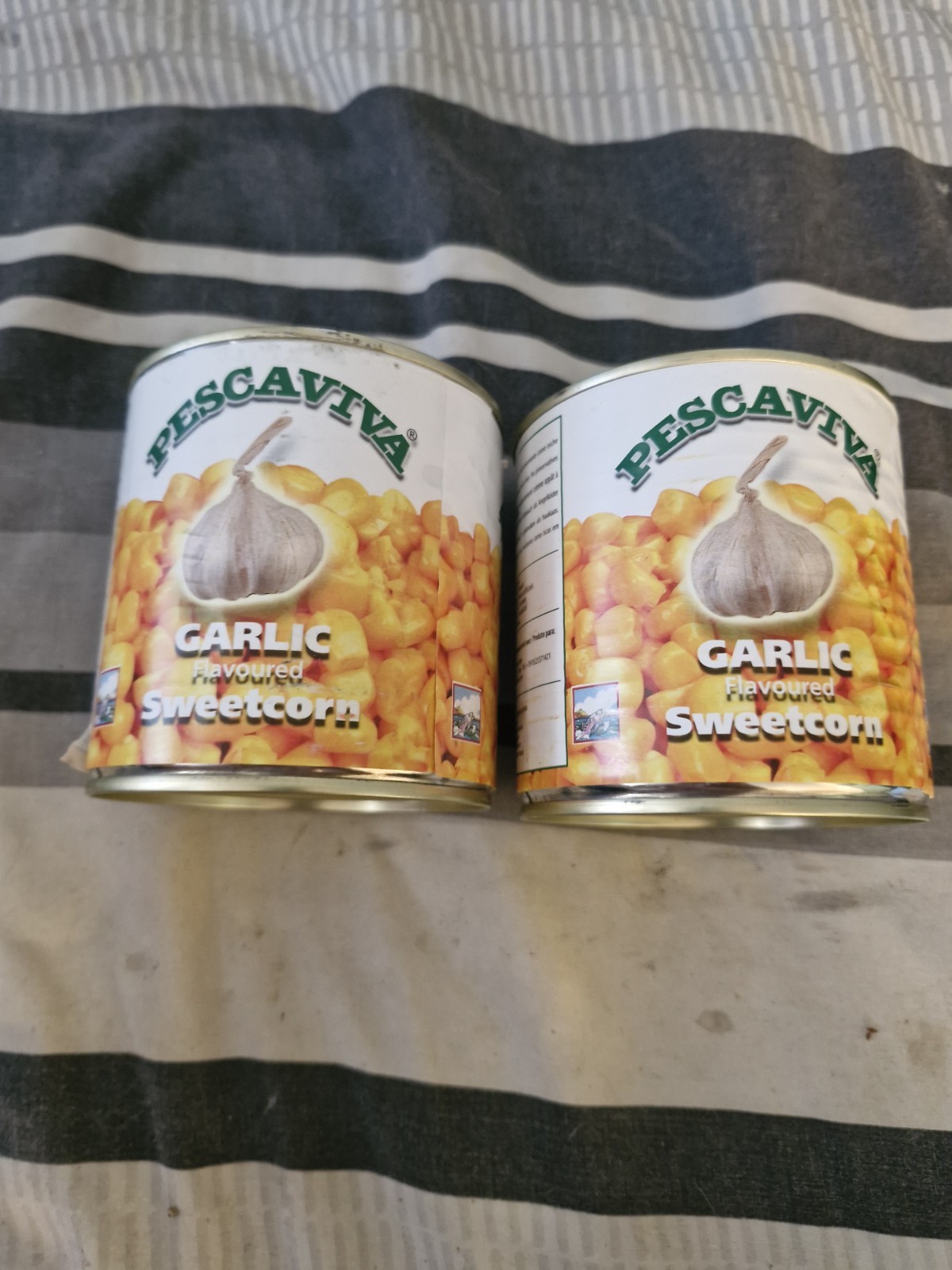 2 X Pescaviva Sweetcorn Garlic 340g Fishing Corn Bait