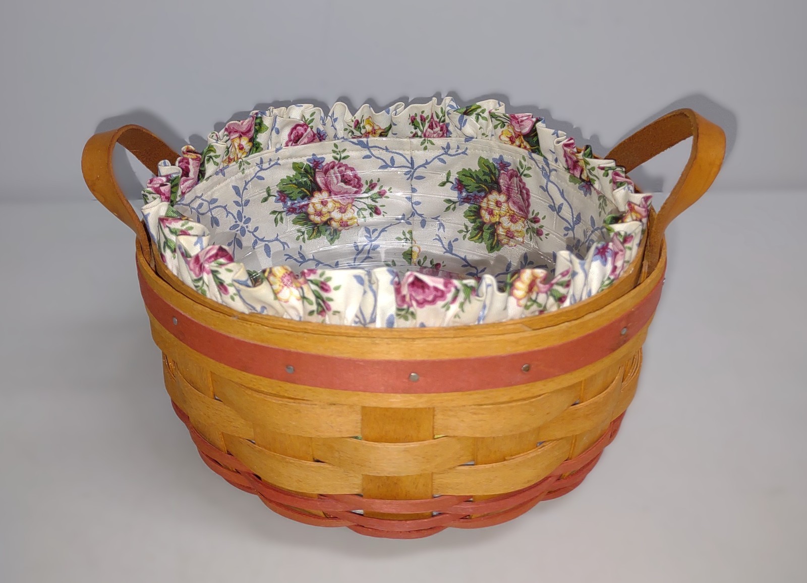 Longaberger 1995 Mother’s Day Basket of Love (with 2 leather ears)