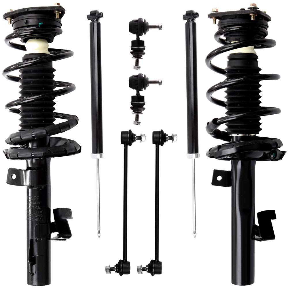 Front Struts Rear Shocks Sway Bar Links Kit for Mazda 3 5 2004-2010 8Pcs