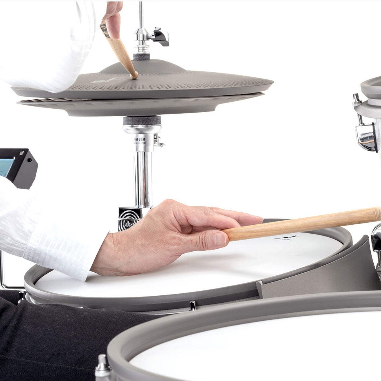 EFNOTE 14” 9-Sensor Snare Drum White Sparkle EFD-S1455-WS