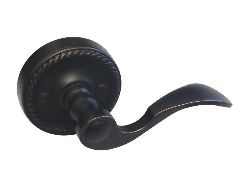Dummy Oil Rubbed Bronze Lever Handle Door Lock locks Right & Left Handed