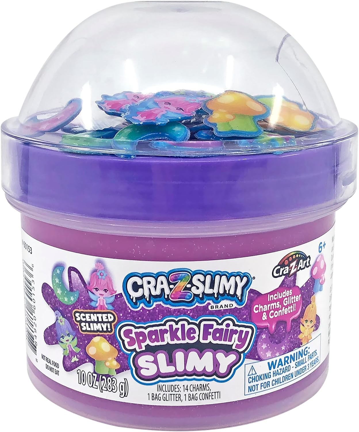 CRA-Z-Slimy Sparkle Fairy Cotton Candy Scented Premade Slime Kit, Ages 6 and...