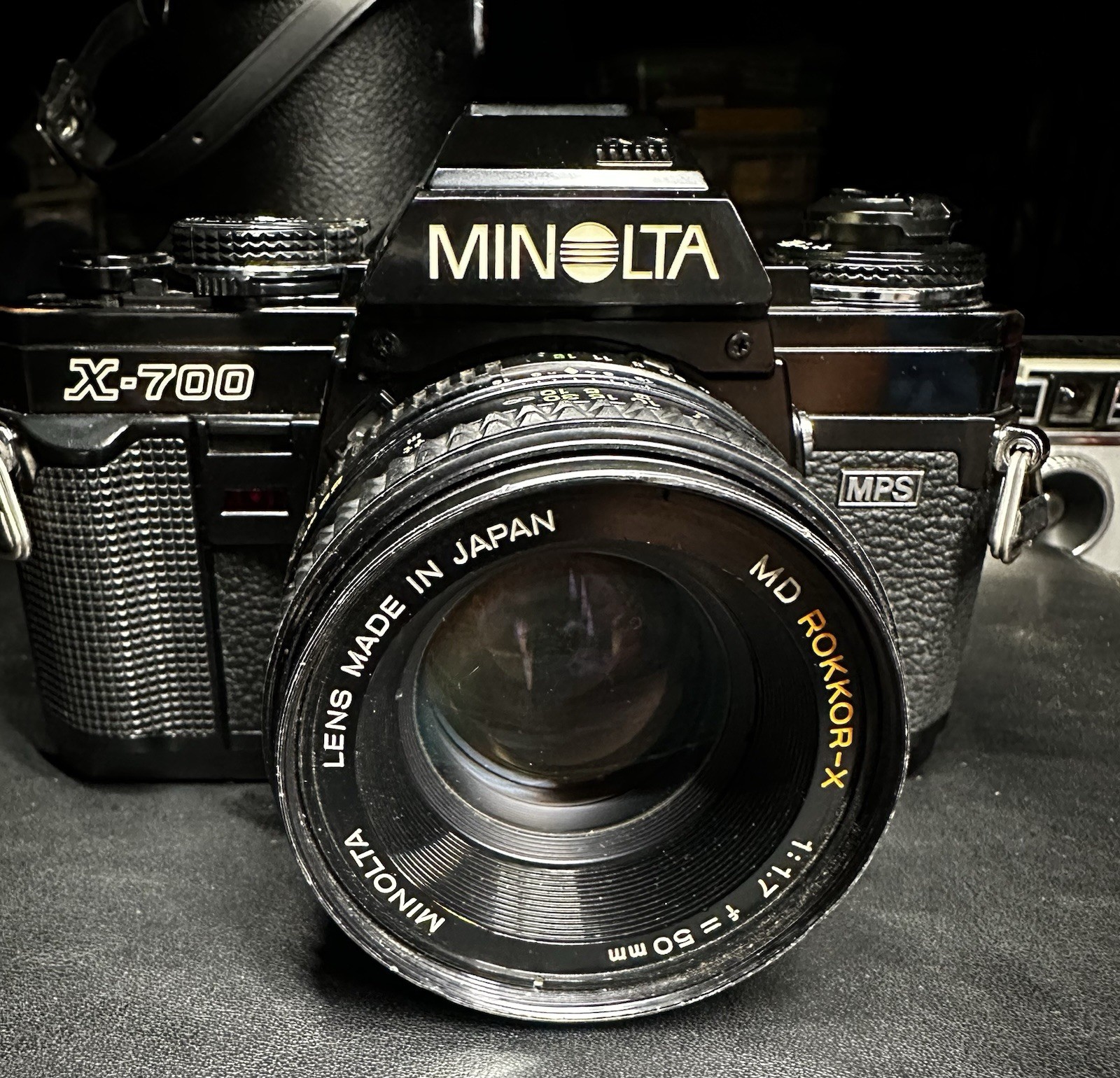 VintageMinolta X-700 35mm Film SLR Camera Kit with 50mm Lens,  Working