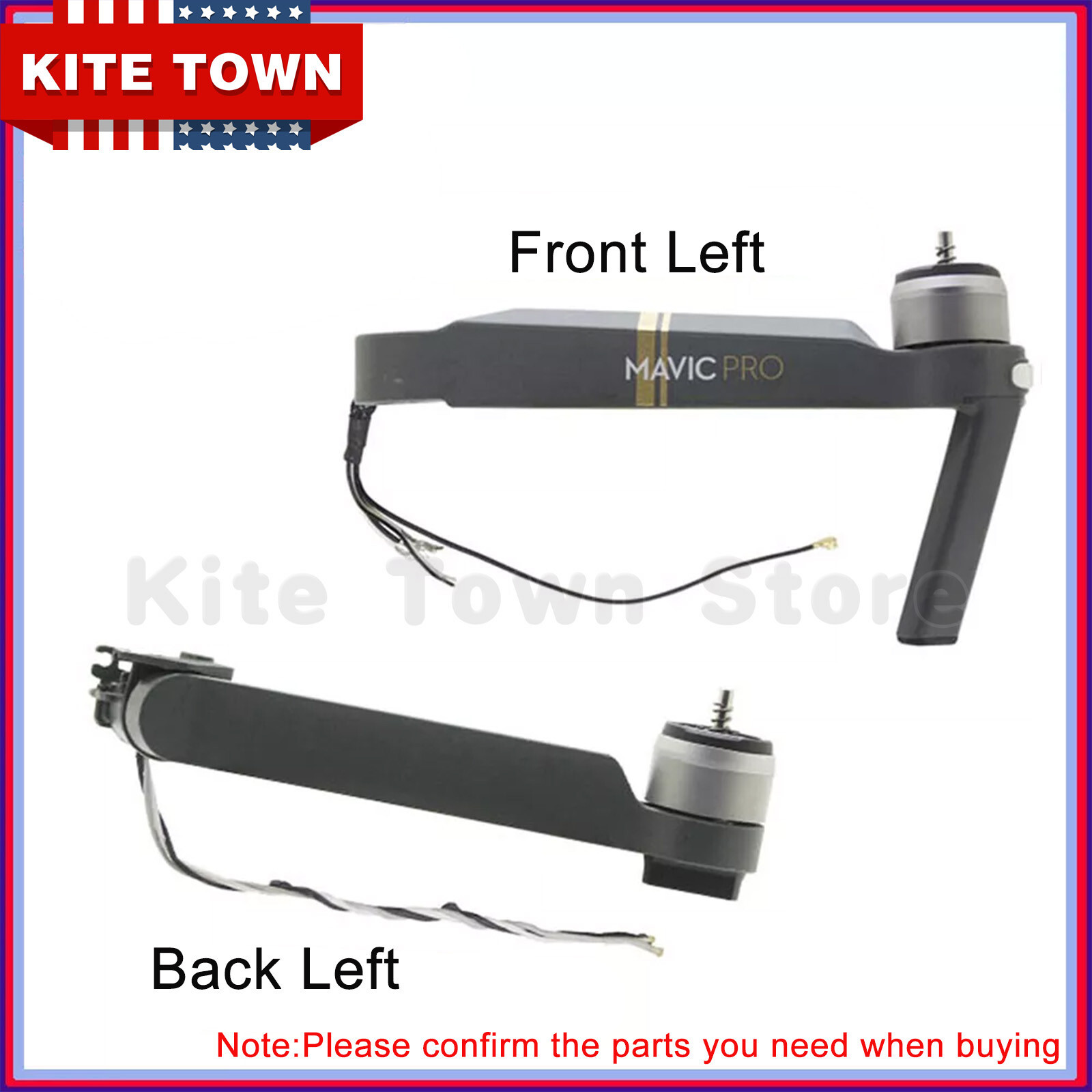 Original Front Left/Right Back Left/Right Motor Arm Parts for DJI Mavic Pro